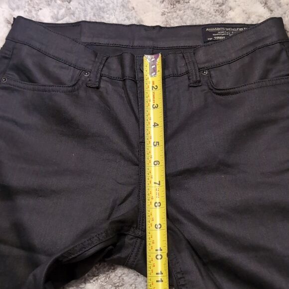 All Saints SpitalFields Verne Ashby Black Skinny Jeans Pants Sz 31 - Picture 6 of 13